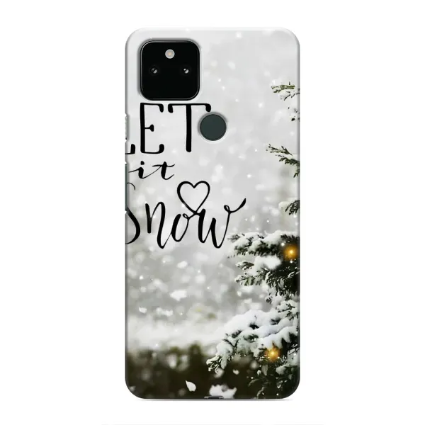 Чехол с принтом «Let it snow» для Google Pixel 4a 5G
