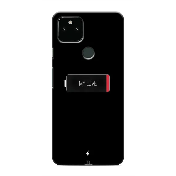 Чехол с принтом «Love battery» для Google Pixel 4a 5G Чехол с принтом «Love battery» для Google Pixel 4a 5G