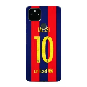 Чехлы Месси для Google Pixel 4a 5G (AlphaPrint) (Messi Barca 10)