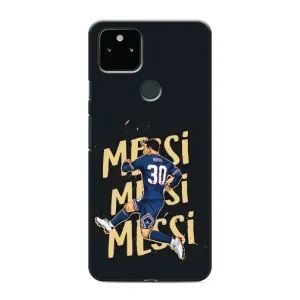 Чехлы для Google Pixel 4a 5G (Leo чемпион) (AlphaPrint) (Messi ПСЖ)
