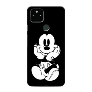 Міккі Маус чохол для Google Pixel 4a 5G (AlphaPrint - Мультяшні) (Маус на чорному)