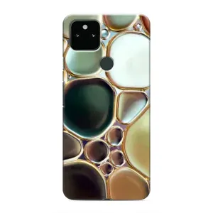 Мраморный чехол на Google Pixel 4a 5G (VPrint) (Радужный Мрамор)