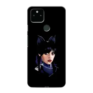 Чехлы Венсдей на Google Pixel 4a 5G Уэнсдей (AlphaPrint) (серьезная Уэнздей)