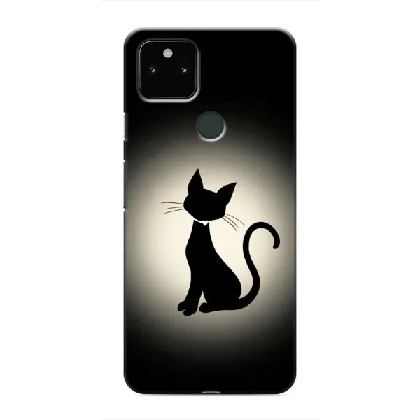 Чохол з принтом «Силует котика» для Google Pixel 4a 5G Чохол з принтом «Силует котика» для Google Pixel 4a 5G
