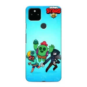 Чехлы Brawl Stars для Google Pixel 4a 5G (AlphaPrint) (Тріо героїв)