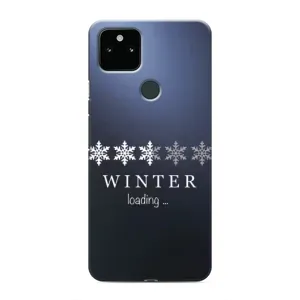 Зимні Чохли для Гугл Піксел 4а 5Ж - прозорий фон (Winter loading)
