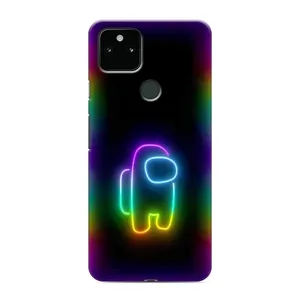 Чехол Амонг Ас для Google Pixel 4a 5G (AlphaPrint) (Яркий скин)
