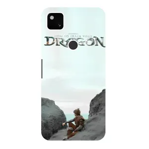 Чехол как приручить дракона на Google Pixel 4a (Дракон лого)