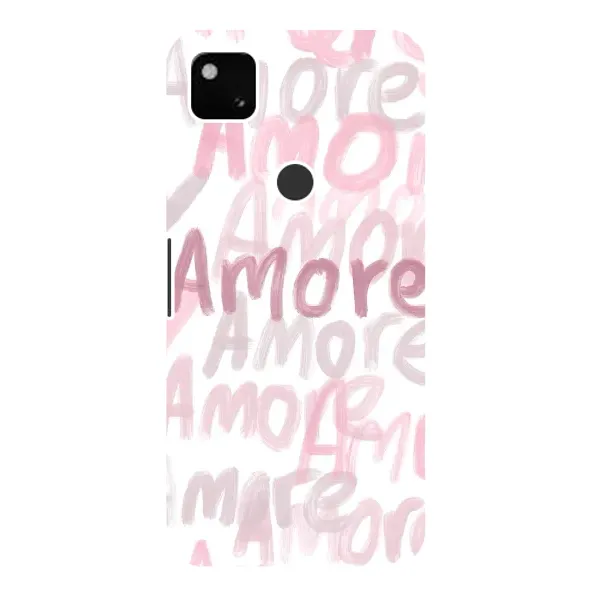 Чохол з принтом «Аморе любов» для Google Pixel 4a Чохол з принтом «Аморе любов» для Google Pixel 4a