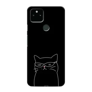 Чехол с принтом «Равнодушный кот» для Google Pixel 5