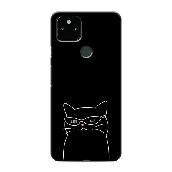 Чехол с принтом «Равнодушный кот» для Google Pixel 5