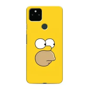 Чехол с Симпсонами для Google Pixel 5 (VPrint) (Гомер)