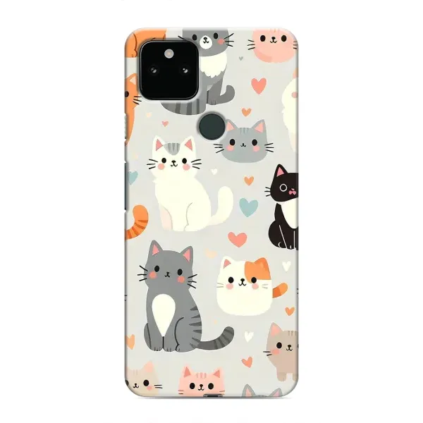Чехол с принтом «Коллаж котов» для Google Pixel 5