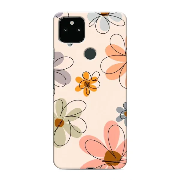 Чехол с принтом «Разноцветные цветы» для Google Pixel 5