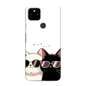 Чехол с принтом «Коты в очках» для Google Pixel 5