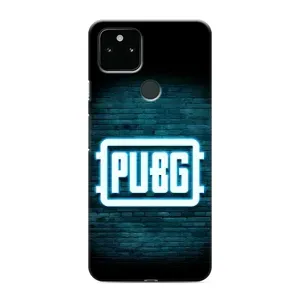 Чехол PUBG для Гугл Пиксель 5 (AlphaPrint) (Лого PUBG)