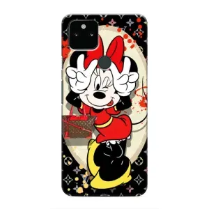 Чохол Disney Mouse Google Pixel 5 (PREMIUMPrint) (Мінні peace)