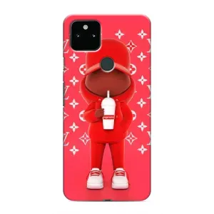 Крутые Чехлы Луи Виттон для Google Pixel 5 (AlphaPrint) (Модный стиль)