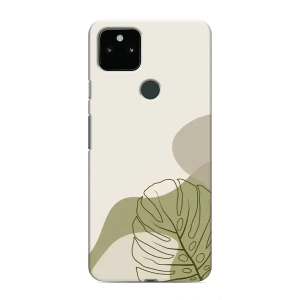 Чехол с принтом «Зеленая монстера дизайн» для Google Pixel 5