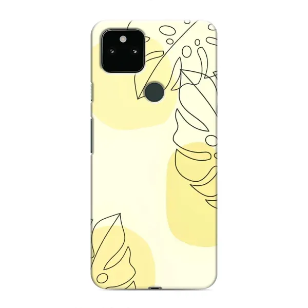 Чехол с принтом «Желтая монстера арт» для Google Pixel 5