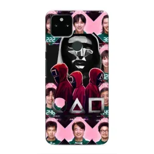 Чехол с принтом «Участники Игра кальмара» для Google Pixel 5