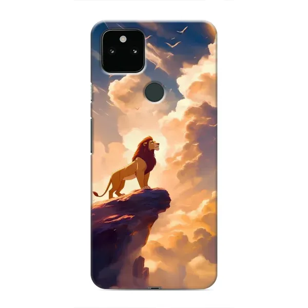 Чехол с принтом «Симба на скале» для Google Pixel 5