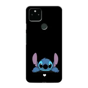 Чехол с принтом «Стич на черном» для Google Pixel 5