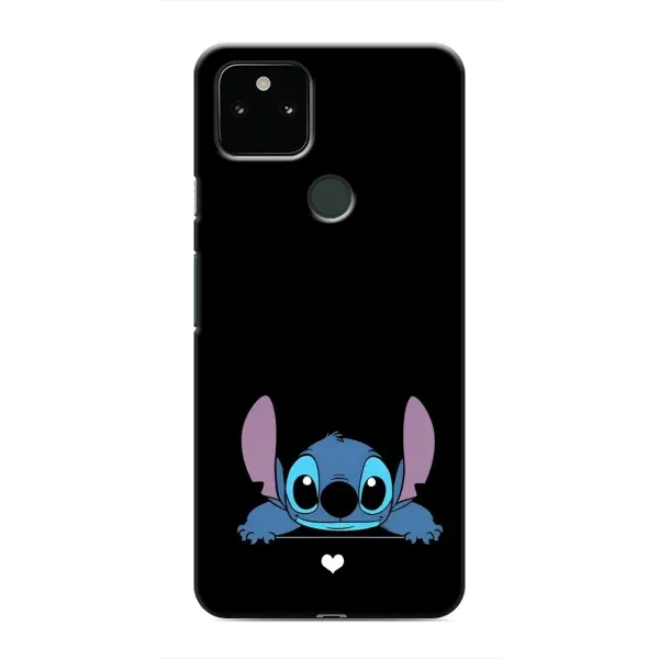 Чехол с принтом «Стич на черном» для Google Pixel 5