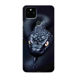 Чехол с картинкой «Хищники» для Google Pixel 5 (Черная змея)