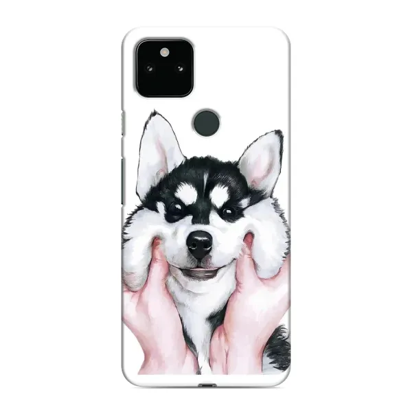 Чехол с принтом «Довольный Хаски» для Google Pixel 5a 5G