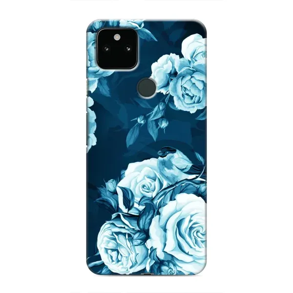Чехол с принтом «Голубые Бутоны» для Google Pixel 5a 5G