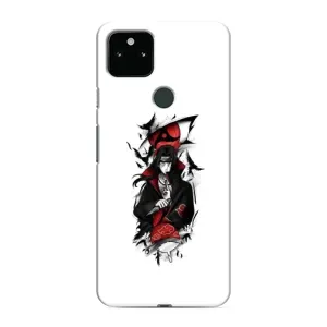 Чехлы на тему: Итачи Учиха для Google Pixel 5a 5G (AlphaPrint) (Итачи с атрибутами)