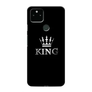 Чехол с Короной Гугл Пиксель 5а - (AlphaPrint) (KING)