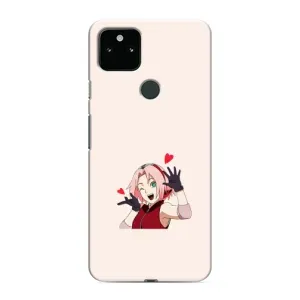 Чехлы Персонажи Аниме Наруто для Google Pixel 5a 5G (AlphaPrint) (Лайк Сакура)