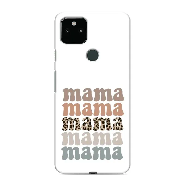 Чехол с принтом «Текстовый коллаж мама» для Google Pixel 5a 5G
