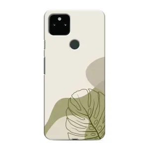Чехол с принтом «Зеленая монстера дизайн» для Google Pixel 5a 5G