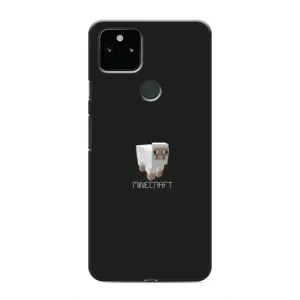 Чехол Майнкрафт на Google Pixel 5a 5G (AlphaPrint) Minecraft (Овечка Майнкрафт)