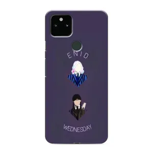 Чехлы Венсдей на Google Pixel 5a 5G Уэнсдей (AlphaPrint) (Уэнздей и подруга)