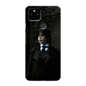 Чехол с дизайном Венздей 2 на Google Pixel 5a 5G (Темный стиль Уэнздей)