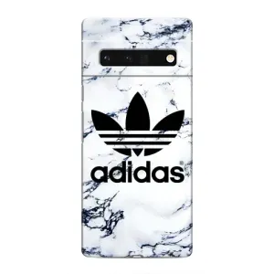 Чехлы Адидас для Google Pixel 6 Pro (AlphaPrint) (Адидас на мраморе)