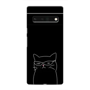 Чехол с рисунком кот на Google Pixel 6 Pro (Равнодушный кот)