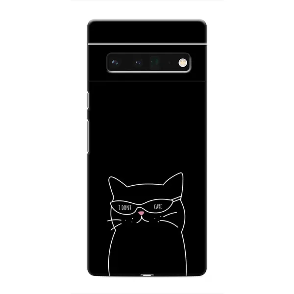 Чехол с принтом «Равнодушный кот» для Google Pixel 6 Pro