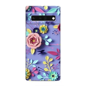 Чехлы с Цветами для Google Pixel 6 Pro (VPrint) (Цветочный дизайн)