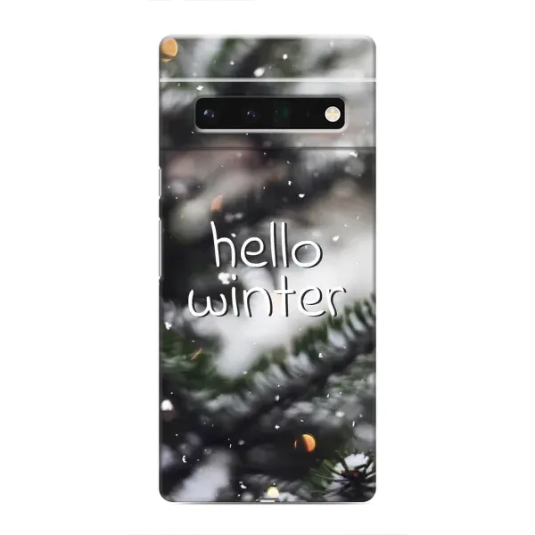 Чехол с принтом «Hello winter» для Google Pixel 6 Pro