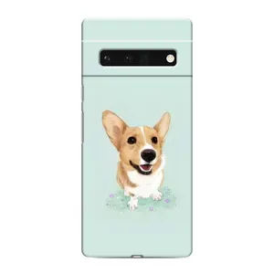 Чехлы с собаками для Google Pixel 6 Pro (VPrint) (Корги)