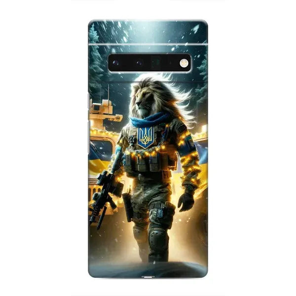 Чехол с принтом «ЛЕВ ЗСУ» для Google Pixel 6 Pro