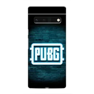 Чехол PUBG для Гугл Пиксель 6 Про (AlphaPrint) (Лого PUBG)