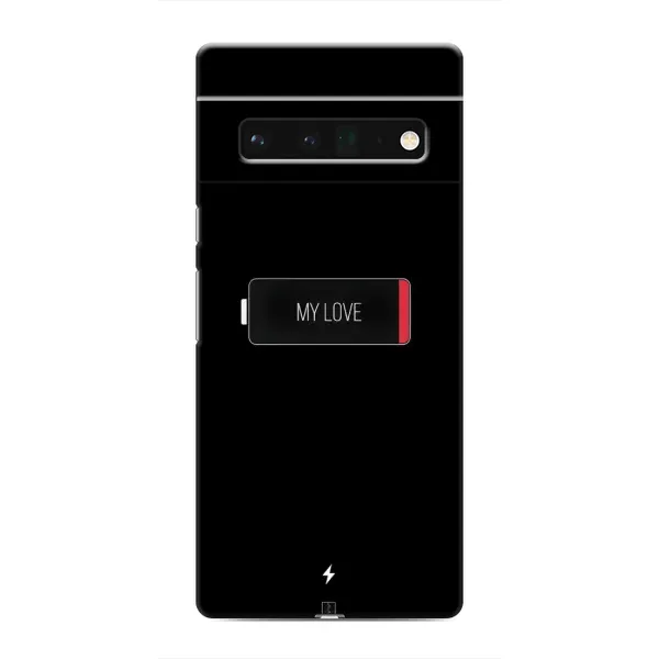 Чехол с принтом «Love battery» для Google Pixel 6 Pro