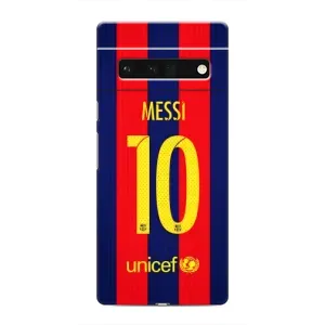 Чехлы Месси для Google Pixel 6 Pro (AlphaPrint) (Messi Barca 10)