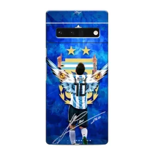 Чехлы для Google Pixel 6 Pro (Leo чемпион) (AlphaPrint) (Месси сборная)